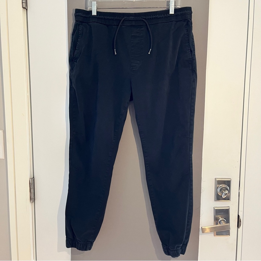 Zara Men's Black Cotton Jogger Style Pants. Size XL